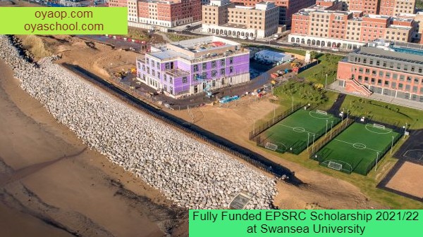 Fully Funded EPSRC Scholarship 2021/22 at Swansea University