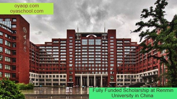 Fully Funded Scholarship at Renmin University in China