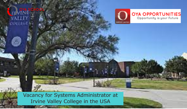 Vacancy for Systems Administrator at Irvine Valley College in the USA